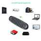 🖥️🔘 Telecomando senza fili, 1 contato di tastiera senza fili Air Mouse Telecomando, Telecomando universale per proiettore HTPC & PC, compatibile con Nvidia Shield & Android TV