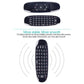 🖥️🔘 Telecomando senza fili, 1 contato di tastiera senza fili Air Mouse Telecomando, Telecomando universale per proiettore HTPC & PC, compatibile con Nvidia Shield & Android TV