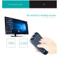 🖥️🔘 Telecomando senza fili, 1 contato di tastiera senza fili Air Mouse Telecomando, Telecomando universale per proiettore HTPC & PC, compatibile con Nvidia Shield & Android TV