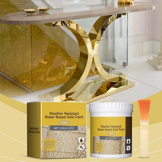 🎨Vernice Oro a Base d'Acqua Resistente agli Agenti Atmosferici