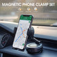 🚗🧲 Supporto per Telefono Auto Clip-on, Forte Impugnatura Magnetica, Supporto Pieghevole Antiscivolo, Regolabile a 360 °, per la Navigazione Auto e Uso Domestico - Funziona con o senza Telefoni Magnetici