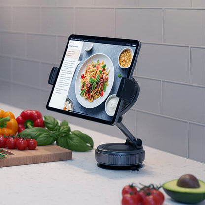 🚗🧲 Supporto per Telefono Auto Clip-on, Forte Impugnatura Magnetica, Supporto Pieghevole Antiscivolo, Regolabile a 360 °, per la Navigazione Auto e Uso Domestico - Funziona con o senza Telefoni Magnetici