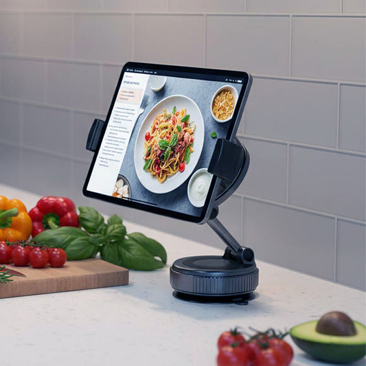 🚗🧲 Supporto per Telefono Auto Clip-on, Forte Impugnatura Magnetica, Supporto Pieghevole Antiscivolo, Regolabile a 360 °, per la Navigazione Auto e Uso Domestico - Funziona con o senza Telefoni Magnetici