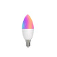 WiFi Smart E14 6W/ E12 5W Candle LED Light Candelabra Bulb RGBCCT 2700-6500K Alexa Google Voice Control