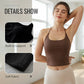 Top da donna con schiena scoperta e reggiseno incorporato