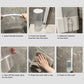 Spazzola per WC monouso, set con porta spazzola da parete per WC con 18 pz testine di pulizia, sistema di pulizia per bagno per lavabo, scarico vasca da bagno, lavello, urinale, spazzola per WC da parete, set per la pulizia del bagno