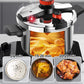 Pentola a pressione in acciaio inox versatile e sicura