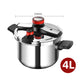 Pentola a pressione in acciaio inox versatile e sicura