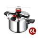 Pentola a pressione in acciaio inox versatile e sicura