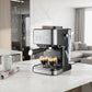 Macchina per caffè espresso domestica con lancia vapore