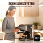 Macchina per caffè espresso domestica con lancia vapore