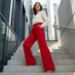 ✨ SCONTO DEL 50%! 👖 Pantaloni da donna a vita alta e gamba larga – Taglio fluido, antipiega ed eleganti per il tempo libero e il lavoro 💼