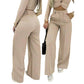 ✨ SCONTO DEL 50%! 👖 Pantaloni da donna a vita alta e gamba larga – Taglio fluido, antipiega ed eleganti per il tempo libero e il lavoro 💼