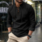 Camicia casual da uomo a tinta unita