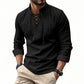 Camicia casual da uomo a tinta unita