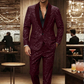 💫2026 Nuovo modello - SCONTO DEL 55%!!!🧥👖 Completo smoking nero scintillante da uomo