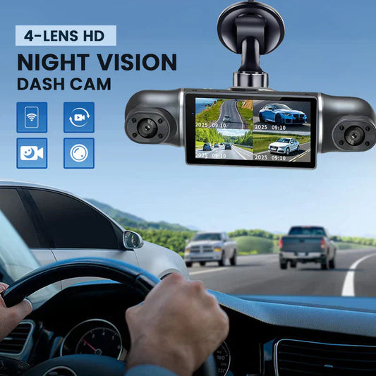 📹🚗 Telecamera di parcheggio 360° Occhio d'Aquila – visione a 360°, nessun angolo morto. 1080P HD, registrazione in loop. Parcheggia con sicurezza. 🛡️🌙
