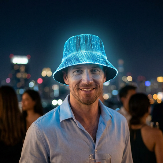 🚀 Futuro dello stile 2026 | Cappello da pescatore in fibra ottica luminosa | Illumina la notte 🌈