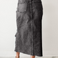 💎 50% DI SCONTO! 💎 Gonna midi in denim strappato a vita alta da donna – Orlo asimmetrico, dettagli consumati e vestibilità che valorizza la figura 👖✨