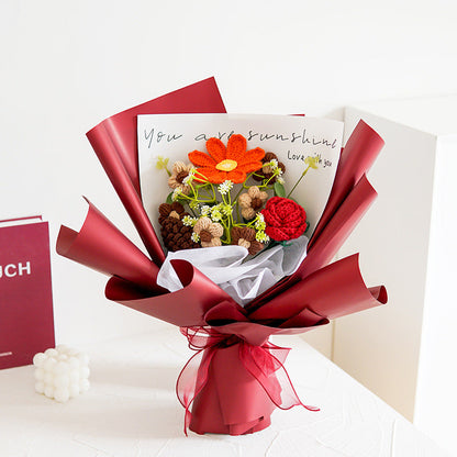 💐Delicato bouquet di fiori all'uncinetto fatto a mano💐