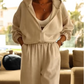 Tuta casual con cappuccio da donna