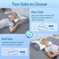Cuscino per il collo in memory foam 1pz, Cuscino per il collo con design traspirante, Cuscino per il collo comodo e di sostegno, Cuscino da letto per chi dorme sul fianco e sulla schiena