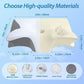 Cuscino per il collo in memory foam 1pz, Cuscino per il collo con design traspirante, Cuscino per il collo comodo e di sostegno, Cuscino da letto per chi dorme sul fianco e sulla schiena