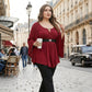 Top tunica con maniche svasate alla moda da donna