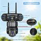 📢📢 50% OFF !!! ⏰ Telecamera di sicurezza Wi-Fi esterna 6K 9MP | Zoom 10x, 3 obiettivi, PTZ 360° | IP66 impermeabile, Visione notturna a colori, Audio bidirezionale, Motion Tracking