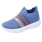 Sneakers slip-on da donna in mesh traspirante