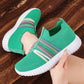 Sneakers slip-on da donna in mesh traspirante