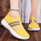 Sneakers slip-on da donna in mesh traspirante