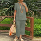 Completo casual da donna composto da top e pantaloni, due pezzi.