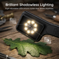 Lente d'ingrandimento portatile con luce, lente d'ingrandimento da lettura rettangolare 500X con LED dimmerabile per anziani con degenerazione maculare, giornali, libri, piccola stampa, regalo per visioni basse
