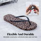 Infradito da donna con stampa leopardata