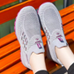 Scarpe slip-on ortopediche con supporto plantare in Fly Knit intrecciato