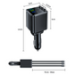 🚗 Caricatore Auto Retrattile 7-in-1 con Ricarica Rapida e Display Voltaggio – USB-C per Android e Lightning per Apple