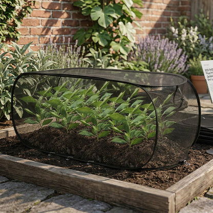Rete pieghevole per la protezione delle piante – Rete anti-insetti pieghevole per piante da giardino e piantine, ideale per il giardino di casa🌱🐜