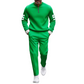 Completo da uomo composto da maglia con mezza zip e pantaloni, due pezzi.
