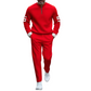 Completo da uomo composto da maglia con mezza zip e pantaloni, due pezzi.