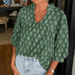 Top da donna casual, ampio e stampato