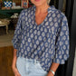 Top da donna casual, ampio e stampato