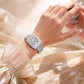 💎 Offerta speciale – Sconto del 58%！！💎 Orologio da polso da donna al quarzo con strass