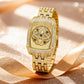 💎 Offerta speciale – Sconto del 58%！！💎 Orologio da polso da donna al quarzo con strass