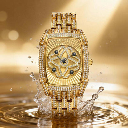 💎 Offerta speciale – Sconto del 58%！！💎 Orologio da polso da donna al quarzo con strass