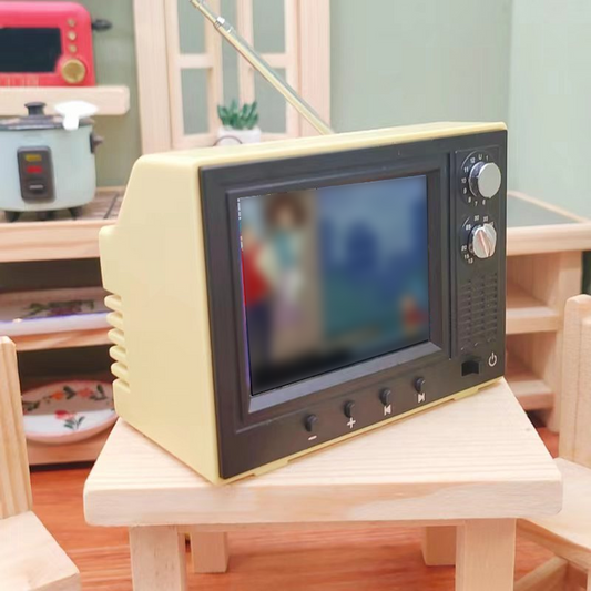 Mini Altoparlante TV Retrò Funzionante