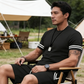 ✨ Sconto del 56%🔥 Set da uomo a 2 pezzi: maglietta a righe e pantaloncini