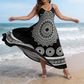 👗Nuovo arrivo❣️Abito lungo con spalline sottili e stampa mandala in stile bohémien