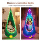 🌟 Poltrona Sospesa a Nido per Bambini con Luci LED e Telecomando – Rifugio Accogliente e Resistente 🪑