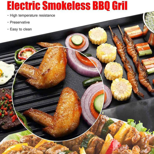 🔥🔥Piastra elettrica con doppia zona di cottura